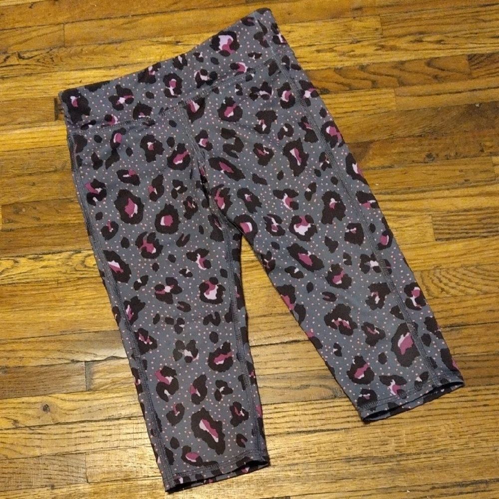 Old Navy Kids Leggings with Pink and Black Leopard Print